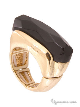 Кольца Atstyle247, цвет черный, золотой