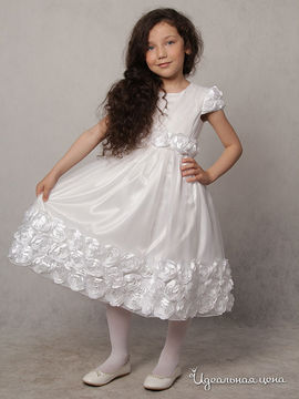 Платье Красавушка для девочки, цвет белый