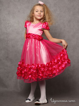 Платье Красавушка для девочки, цвет фуксия