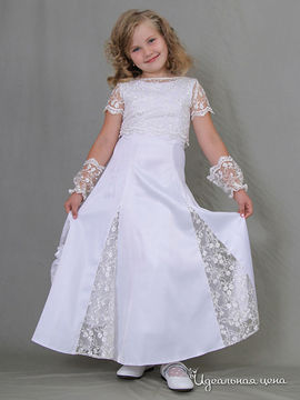 Платье Красавушка для девочки, цвет белый