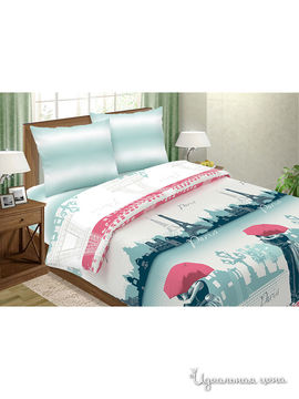 Комплект постельного белья евро Традиция текстиля, цвет мультиколор