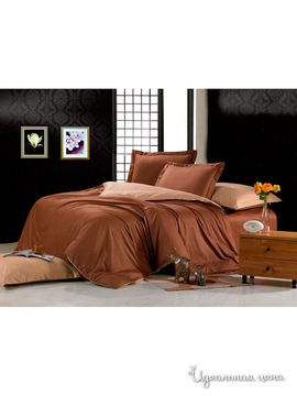 Комплект постельного белья, 1,5-спальный Valtery, цвет коричневый