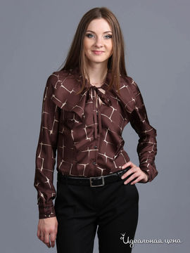 Блуза ЭНСО, цвет коричневый
