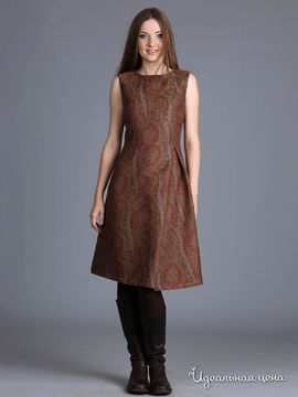 Платье ЭНСО, цвет коричневый
