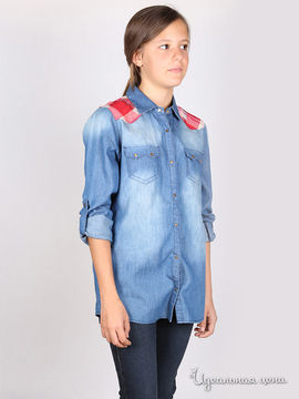 Рубашка Ada Gatti для девочки, цвет синий