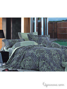 Комплект постельного белья Евро Shinning Star "Изумруд", цвет изумруд