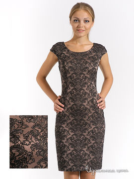 Платье Laura Marelli, цвет коричневый, черный