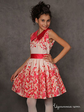 Платье Красавушка для девочки, цвет красный