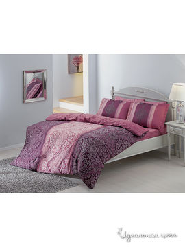 Комплект постельного белья 1,5 - спальный Тас, цвет розовый