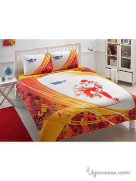 Комплект постельного белья 1,5 - спальный Тас, цвет оранжевый