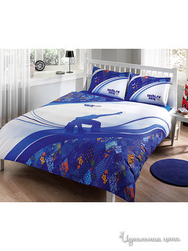 Комплект постельного белья 1,5 - спальный Тас, цвет синий