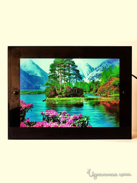 Картина с подсветкой и звуком Vebtoy "Озеро в горах"