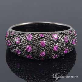 Кольцо Migura, цвет серебряный, розовый