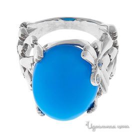 Кольцо Migura, цвет серебряный, голубой