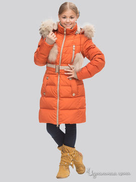 Пальто Levin Force для девочки, цвет оранжевый