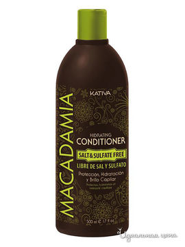 Кондиционер интенсивный увлажняющий для нормальных и поврежденных волос, 500 мл, Kativa