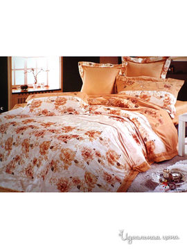 Комплект постельного белья Евро Valtery, цвет терракотовый