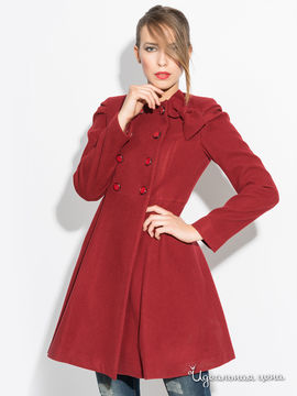 Пальто IRONI, цвет бордовый
