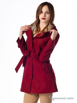 Пальто IRONI, цвет бордовый