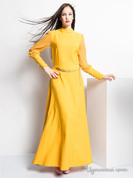 Платье IRONI, цвет горчичный