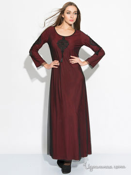 Платье IRONI, цвет бордовый