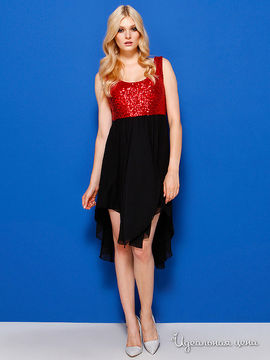 Платье IRONI, цвет красный, черный