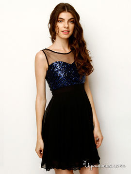 Платье Ironi, цвет синий, черный