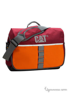 Сумка CAT (Caterpillar), цвет бордовый, оранжевый