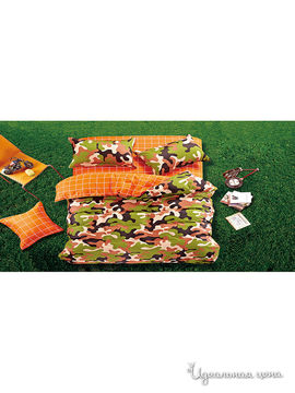 Комплект постельного белья двуспальный, 70*70 см Танаис, цвет оранжевый