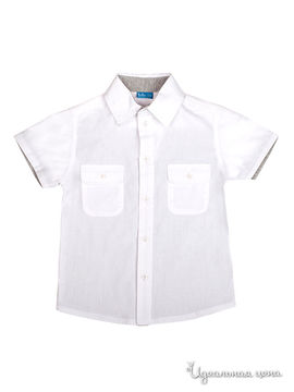 Рубашка Button Blue для мальчика, цвет белый, серый