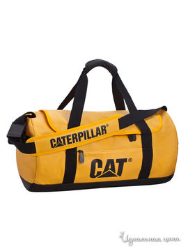 Сумка спортивная CAT (Caterpillar), цвет черный, желтый