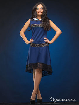 Платье Dream Dress, цвет синий, бежевый, черный