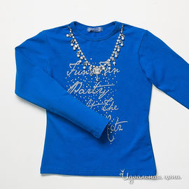 Блузка синяя для девочки, рост 134-170 см