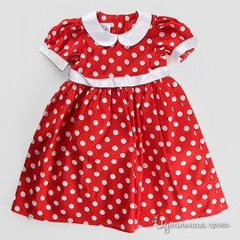 Платье GT Basic ВАСИЛЕК для девочки, цвет красный / белый