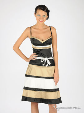 Платье Rinascimento женское, цвет черно-бежевый