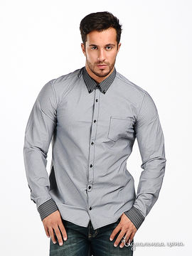 Рубашка Love Moschino мужская, цвет серый