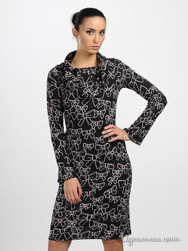 Платье Adzhedo женское, цвет черный / розовый