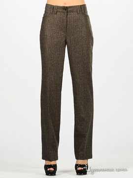 Брюки OLSEN женские, цвет коричневый