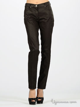 Брюки OLSEN женские, цвет темно-коричневый