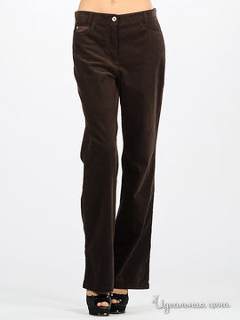 Брюки OLSEN женские, цвет коричневый