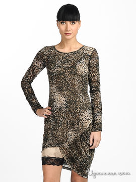 Платье Cristina Gavioli женское, цвет черный / коричневый