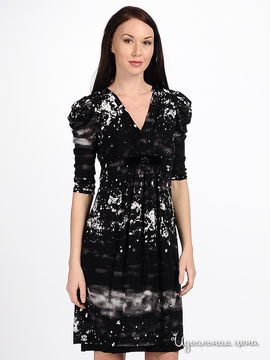 Платье Kate Cooper&Rouge женское, цвет черный / серый / белый