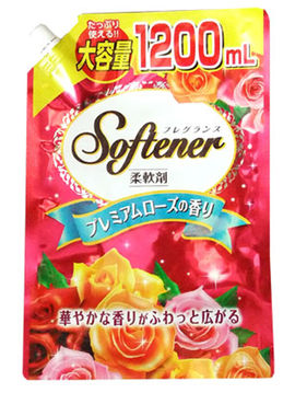 Кондиционер для белья с нежным ароматом роз, 1200 мл, Nihon Detergent