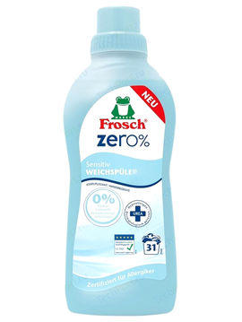 Ополаскиватель для белья концентрированный ZERO 0% Сенситив, 0,75 л, Frosch