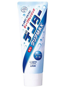 Зубная паста с микрогранулами охлаждающая мята DENTA CLEAR MAX, 140 г, Lion