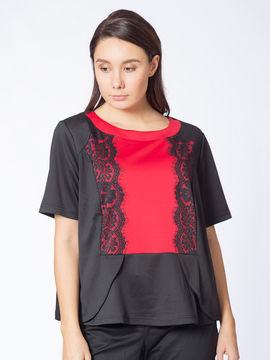 Блуза Klingel, цвет черный, красный