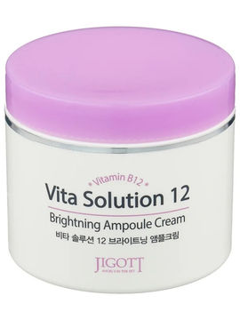 Крем ампульный для улучшения цвета лица с витамином в12 Jigott Vita Solution 12, 100 мл, JIGOTT