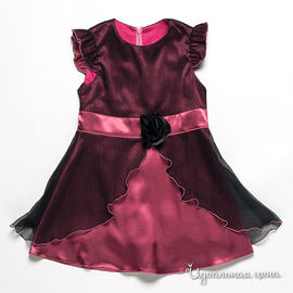Платье GT Basic "ЧАЙНАЯ РОЗА" для девочки, цвет черный / розовый