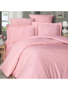 Комплект постельного белья, Семейный Maxstyle, цвет светло-розовый