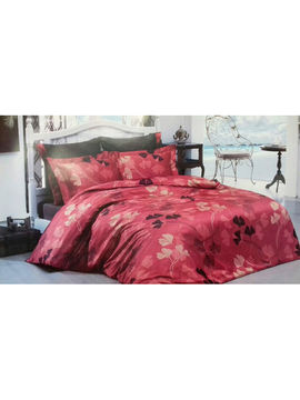 Комплект постельного белья, 1,5-спальный Ozler, цвет коричневый, красный